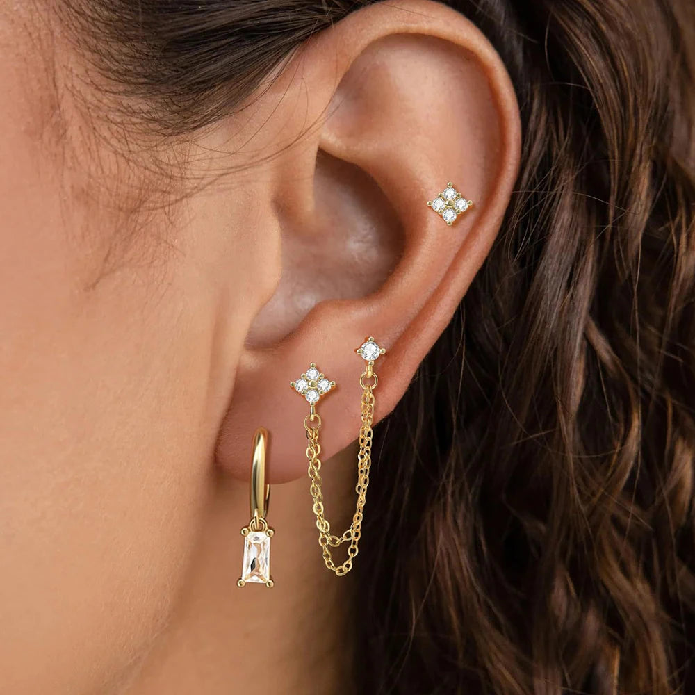 3PCS Exquisite Constellation Earrings