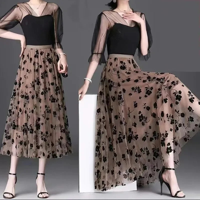 Floral Loose Skirt