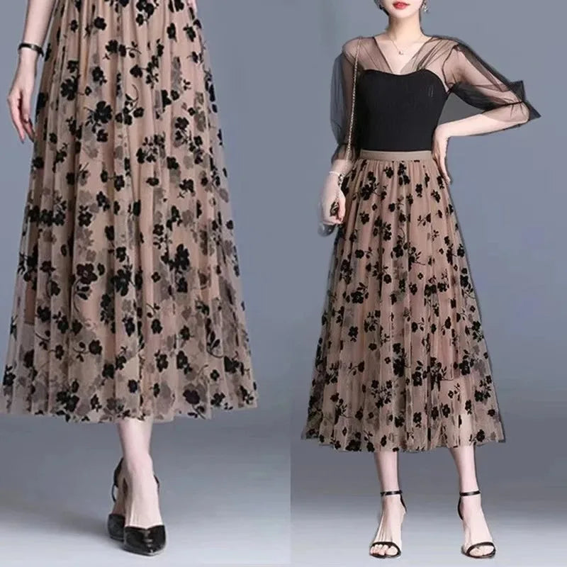 Floral Loose Skirt