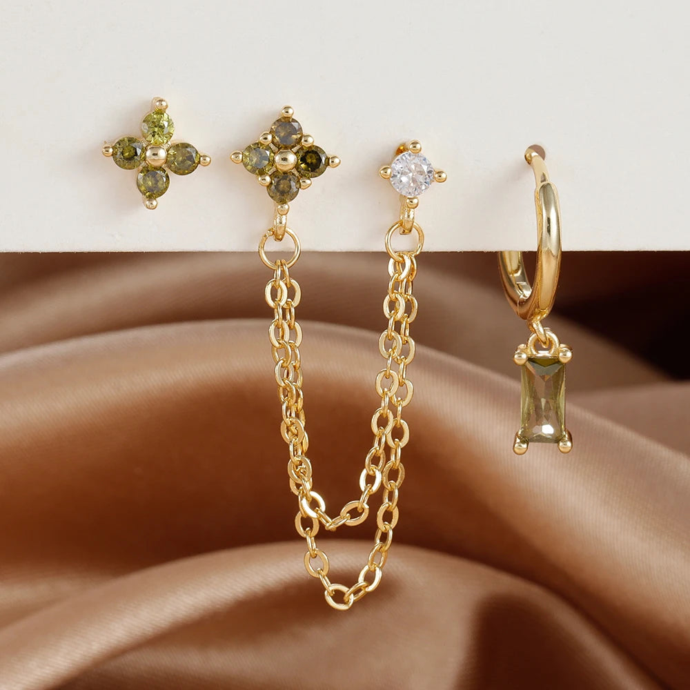 3PCS Exquisite Constellation Earrings