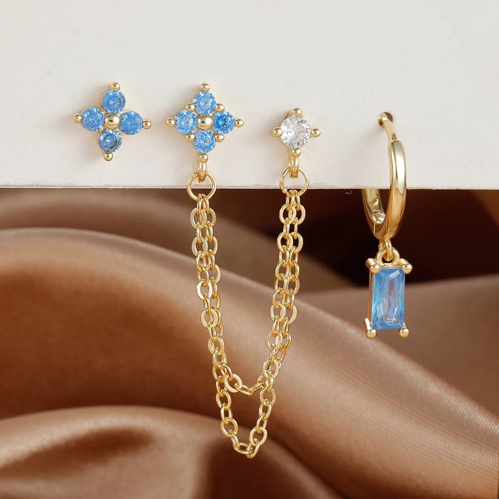 3PCS Exquisite Constellation Earrings