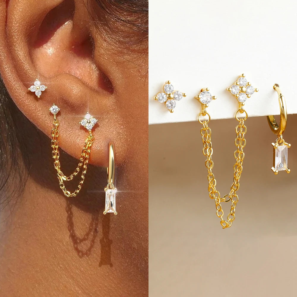 3PCS Exquisite Constellation Earrings