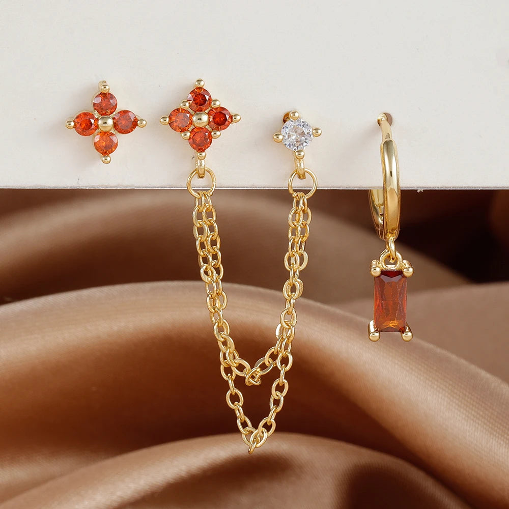 3PCS Exquisite Constellation Earrings