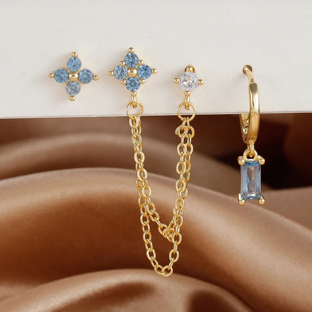 3PCS Exquisite Constellation Earrings