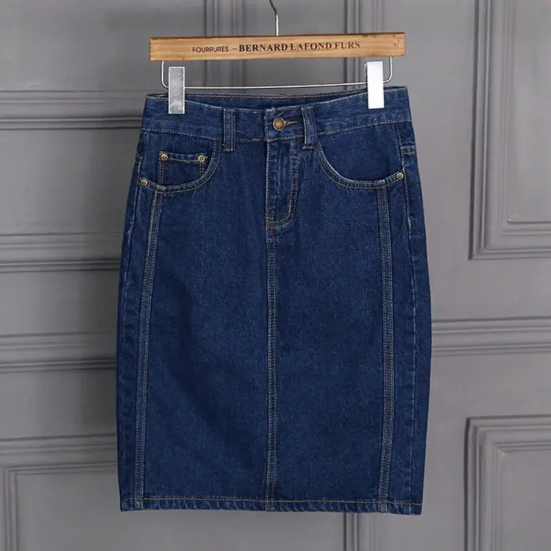 High Waist Denim Coquette skirt